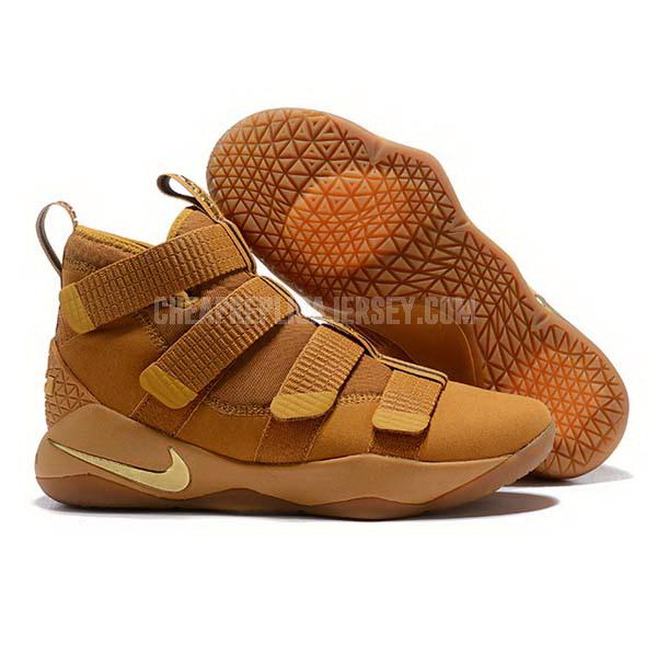 bkt2088 men's brown lebron soldier 11 nike basketball shoes