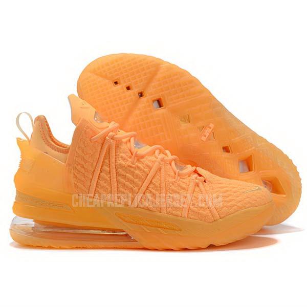 bkt2119 men's orange lebron 18 nike basketball shoes