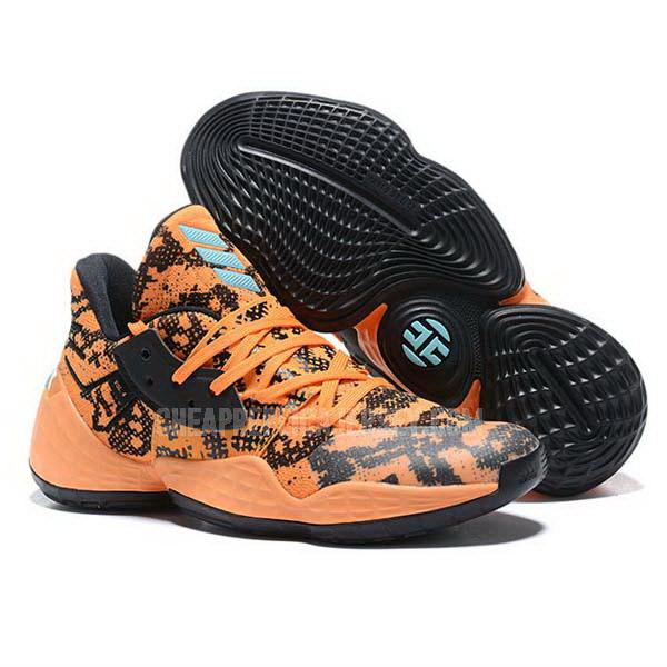 bkt2193 men's orange harden vol 4 adidas basketball shoes