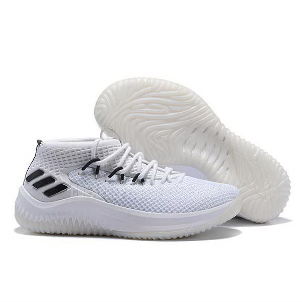 bkt2211 men's white dame 4 adidas basketball shoes