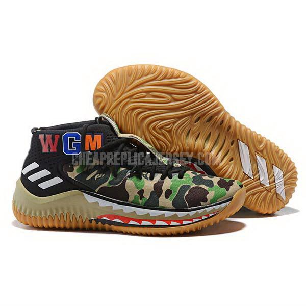 bkt2224 men's black dame 4 adidas basketball shoes