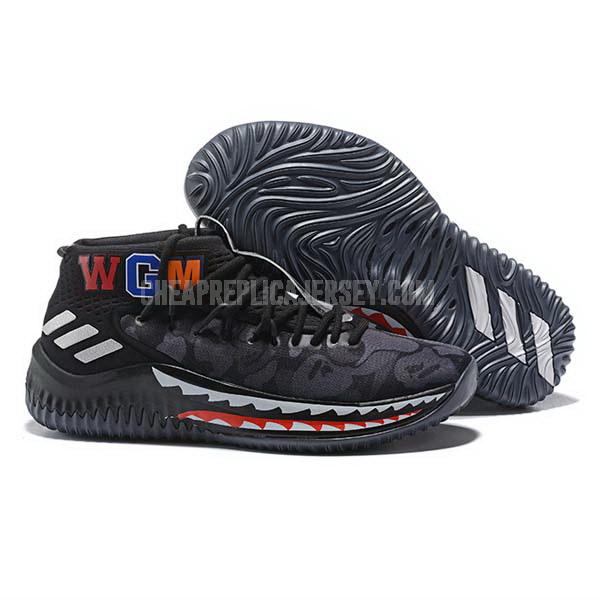 bkt2225 men's black dame 4 adidas basketball shoes