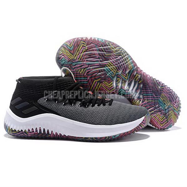 bkt2227 men's black dame 4 adidas basketball shoes