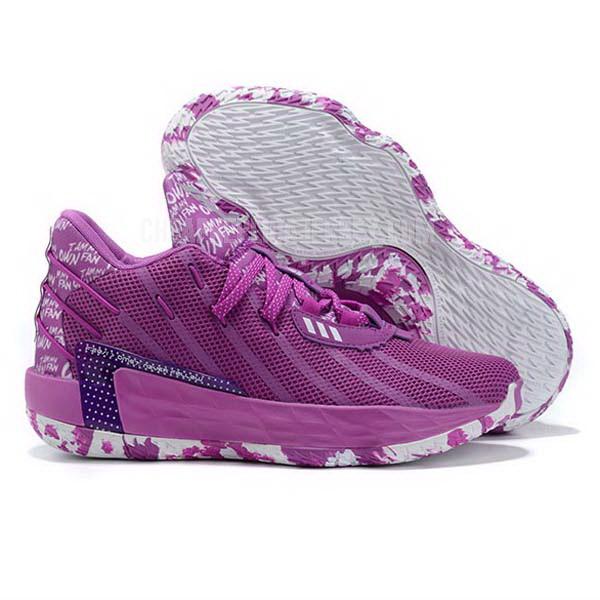 bkt2242 men's purple dame 7 adidas basketball shoes