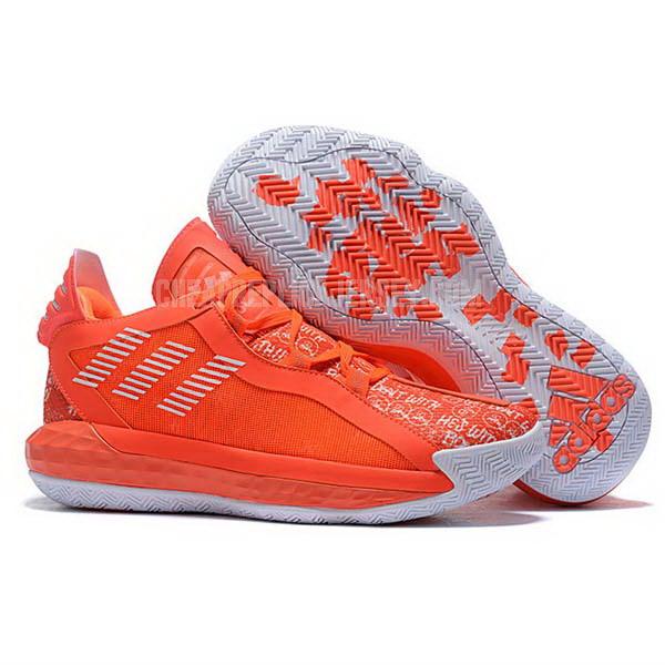 bkt2246 men's orange dame 6 adidas basketball shoes