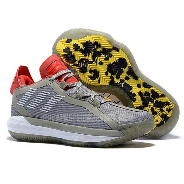 bkt2249 men's grey dame 6 adidas basketball shoes