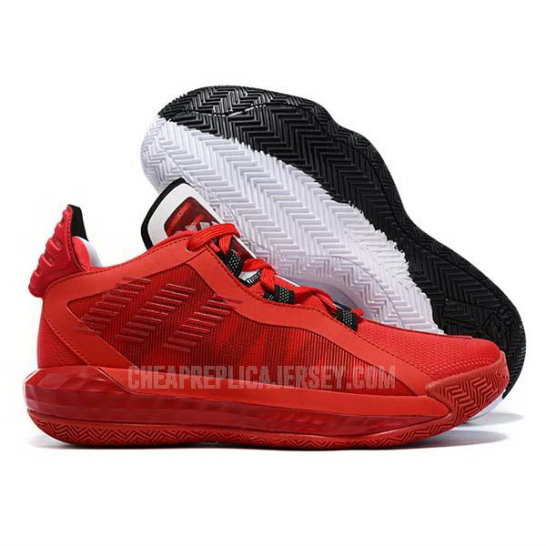 bkt2259 men's red dame 6 adidas basketball shoes