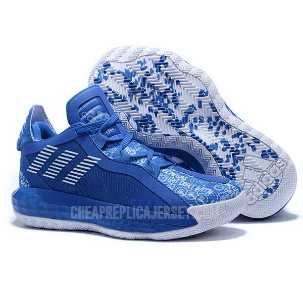 bkt2263 men's blue dame 6 adidas basketball shoes