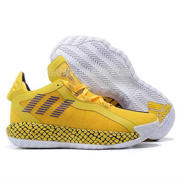 bkt2267 men's yellow dame 6 adidas basketball shoes