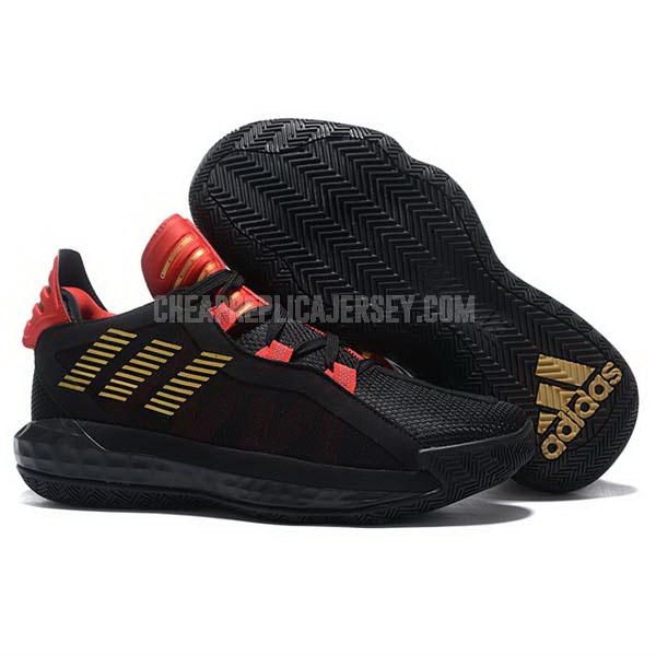 bkt2275 men's black dame 6 adidas basketball shoes