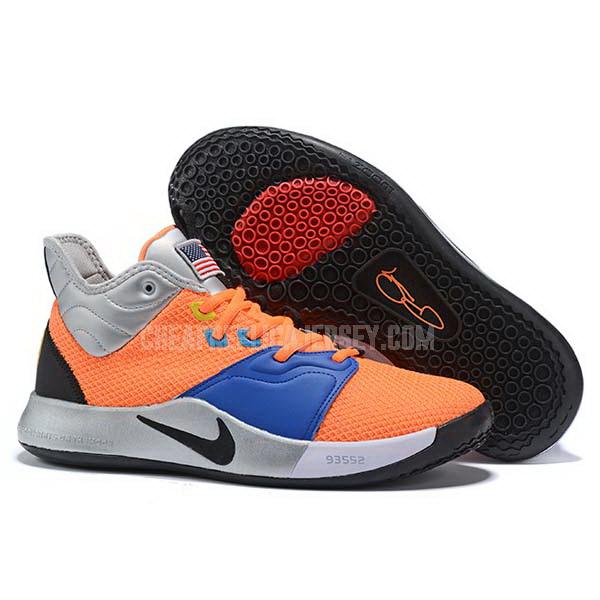 bkt2289 men's orange paul george pg iii 3 nike basketball shoes