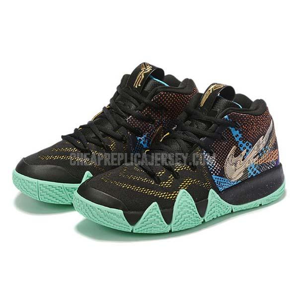 bkt2359 men's black kyrie 4 ouvjms basketball shoes