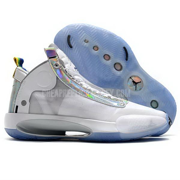 bkt287 men's white xxxiv 34 air jordan basketball shoes
