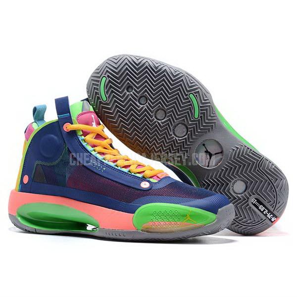 bkt297 men's blue xxxiv 34 air jordan basketball shoes