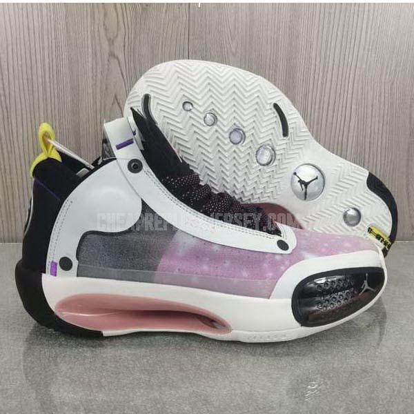 bkt384 men's pink xxxiv 34 air jordan basketball shoes