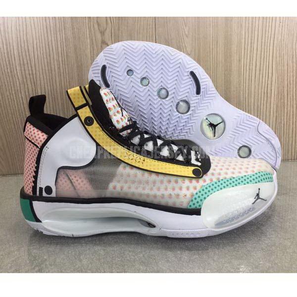 bkt386 men's pink xxxiv 34 air jordan basketball shoes