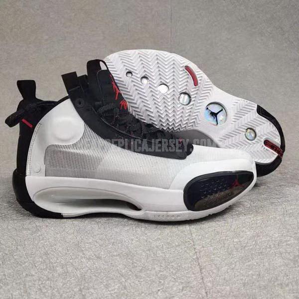 bkt392 men's white xxxiv 34 air jordan basketball shoes