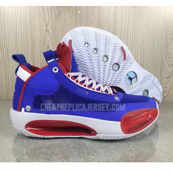 bkt394 men's blue xxxiv 34 air jordan basketball shoes