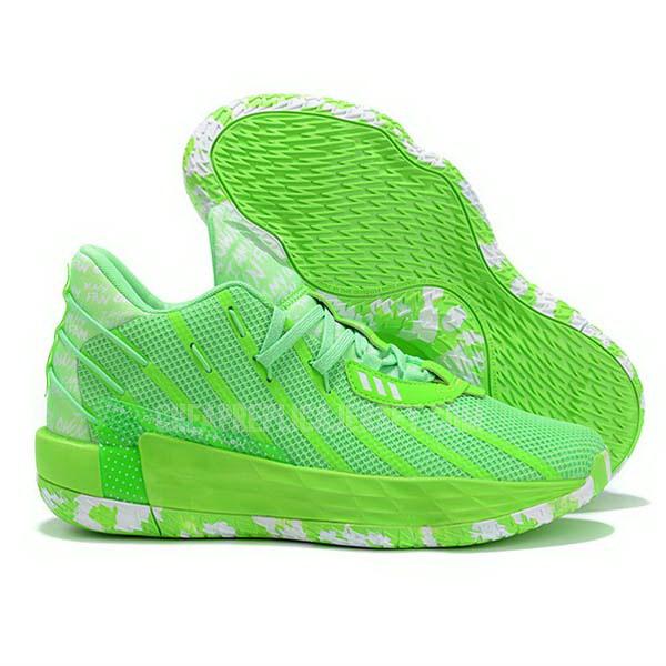 bkt523 men's green damian lillard dame 7 adidas basketball shoes
