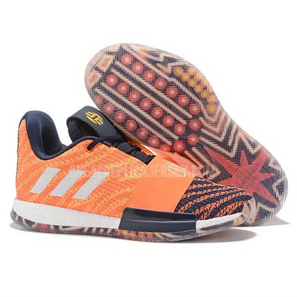 bkt533 men's orange james harden vol 3 iii adidas basketball shoes