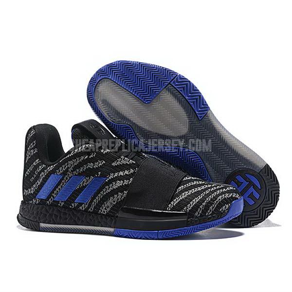 bkt555 men's black james harden vol 3 iii adidas basketball shoes