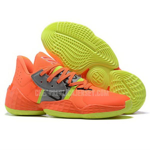 bkt559 men's orange james harden vol 4 iv adidas basketball shoes