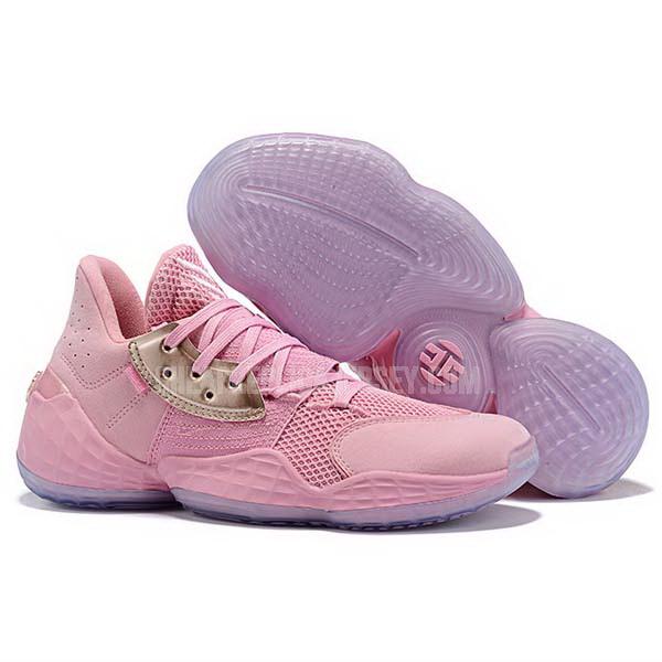 bkt568 men's pink james harden vol 4 iv adidas basketball shoes