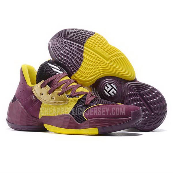 bkt569 men's purple james harden vol 4 iv adidas basketball shoes