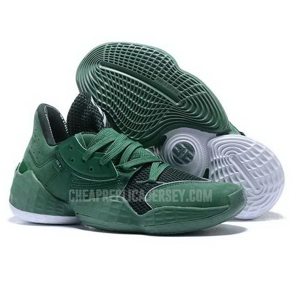 bkt572 men's green james harden vol 4 iv adidas basketball shoes
