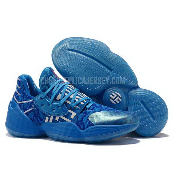bkt574 men's blue james harden vol 4 iv adidas basketball shoes