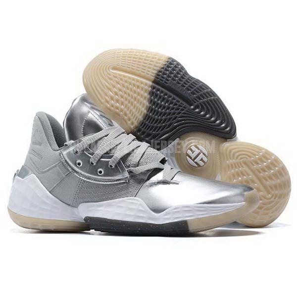 bkt576 men's silver james harden vol 4 iv adidas basketball shoes