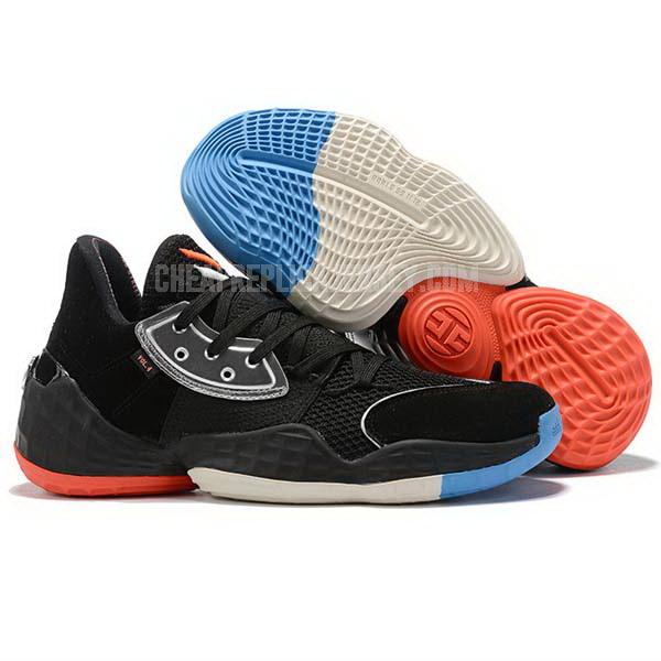 bkt579 men's black james harden vol 4 iv adidas basketball shoes