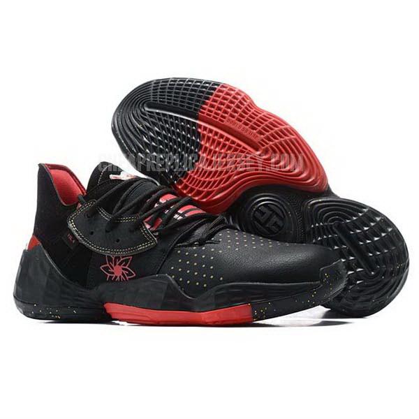 bkt580 men's black james harden vol 4 iv adidas basketball shoes