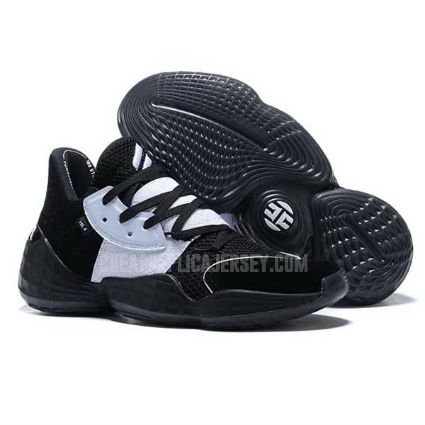 bkt583 men's black james harden vol 4 iv adidas basketball shoes