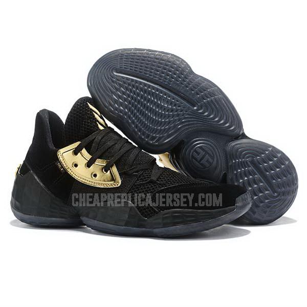 bkt587 men's black james harden vol 4 iv adidas basketball shoes