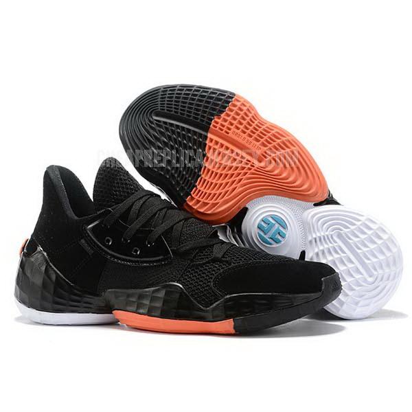bkt589 men's black james harden vol 4 iv adidas basketball shoes