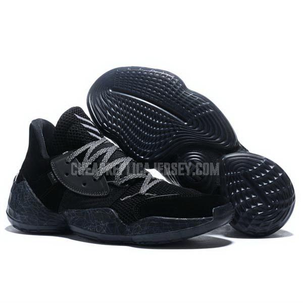 bkt590 men's black james harden vol 4 iv adidas basketball shoes