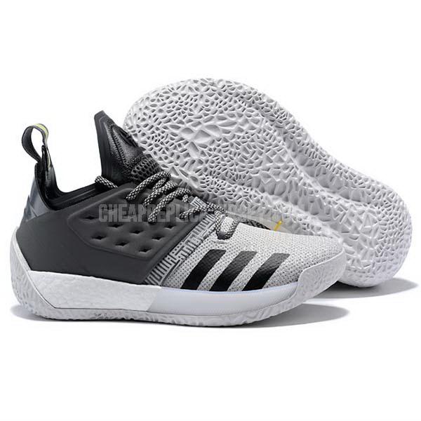 bkt593 men's white james harden vol 2 ii adidas basketball shoes