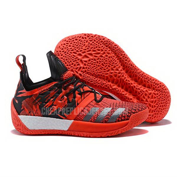 bkt597 men's red james harden vol 2 ii adidas basketball shoes