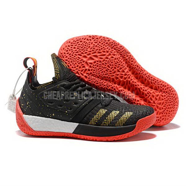 bkt603 men's black james harden vol 2 ii adidas basketball shoes