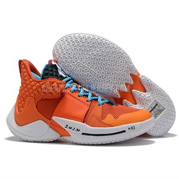 bkt640 men's orange russell westbrook why not zer0.2 air jordan basketball shoes