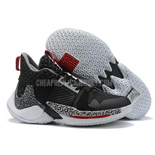 bkt658 men's black russell westbrook why not zer0.2 air jordan basketball shoes