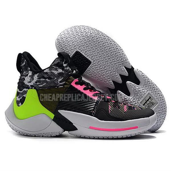bkt659 men's black russell westbrook why not zer0.2 air jordan basketball shoes
