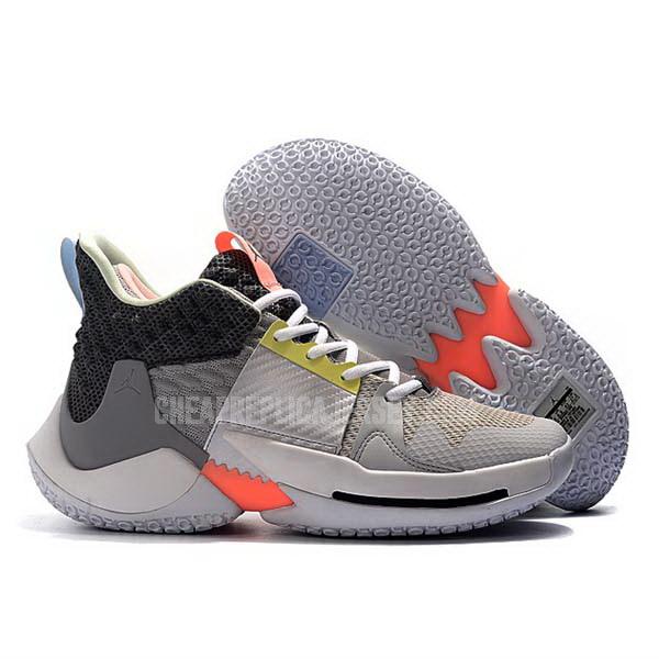 bkt670 men's grey russell westbrook why not zer0.2 air jordan basketball shoes