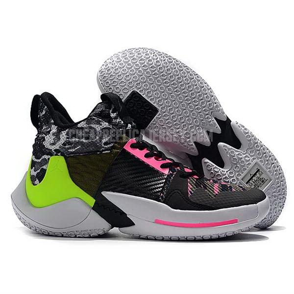 bkt674 men's black russell westbrook why not zer0.2 air jordan basketball shoes