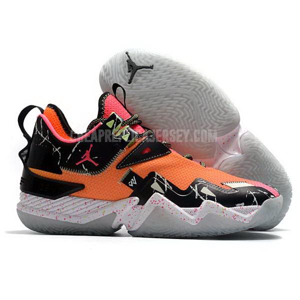 bkt683 men's orange russell westbrook why not zer0.3 kb3 air jordan basketball shoes