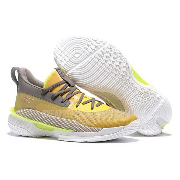 bkt770 men's yellow curry 7 under armour basketball shoes