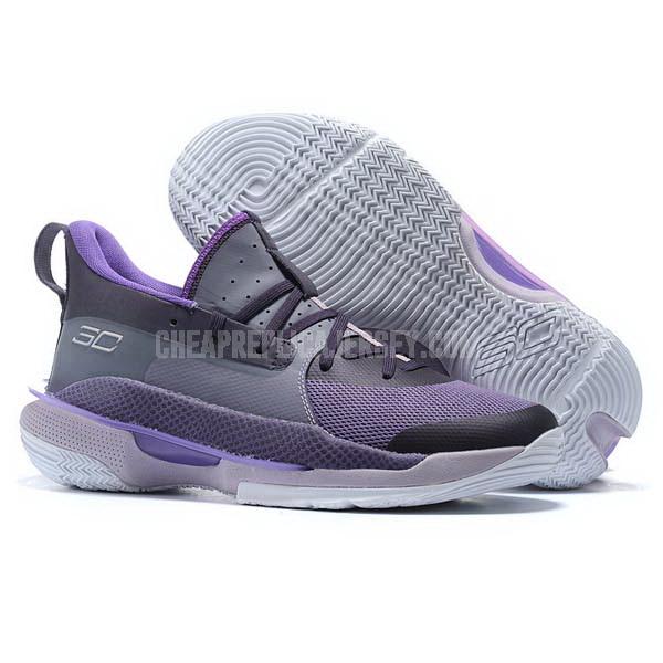 bkt777 men's purple curry 7 under armour basketball shoes