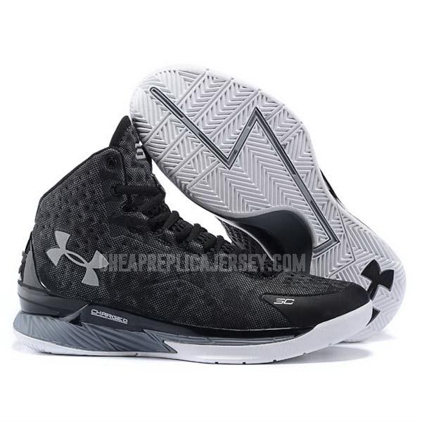 bkt798 men's black curry first 1 under armour basketball shoes