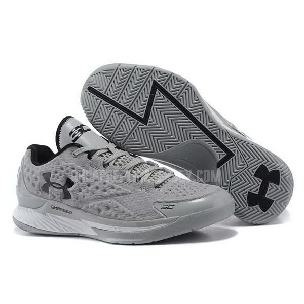 bkt799 men's grey curry first 1 low under armour basketball shoes
